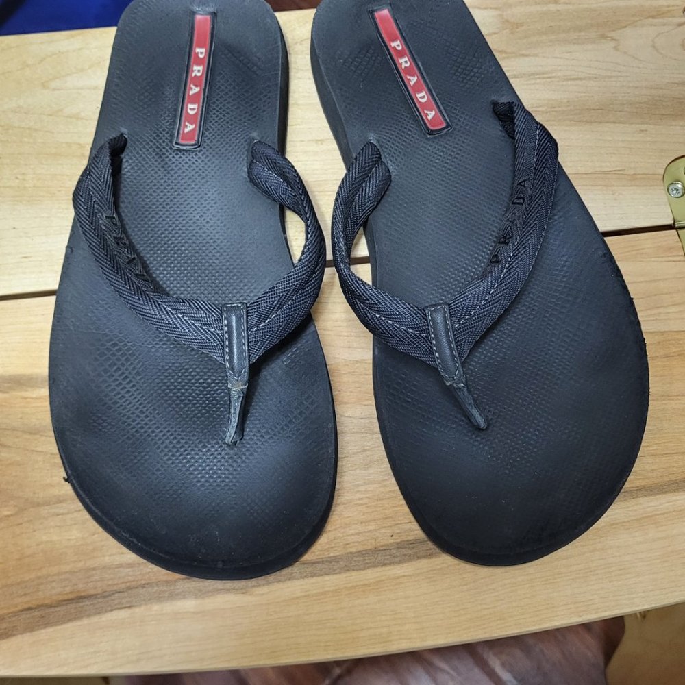 Authentic Prada Siippers Flip Flops